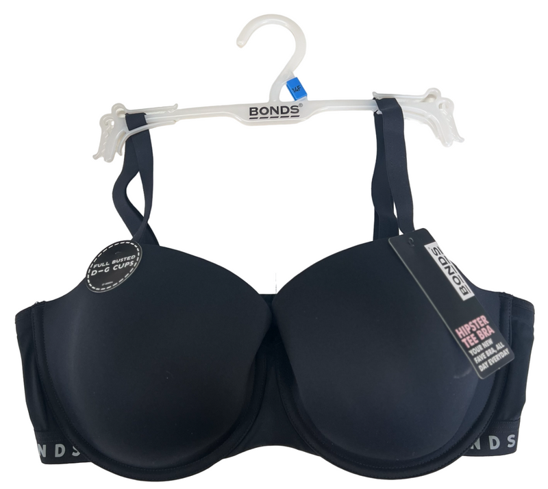 5 x Bonds Originals Hipster Tee Bra Full Busted Black