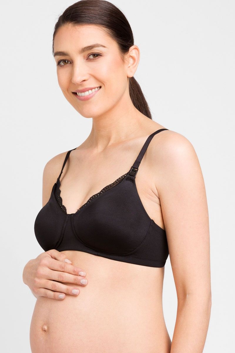 Berlei Womens Comfort Lace Maternity Bra Black Yxq3