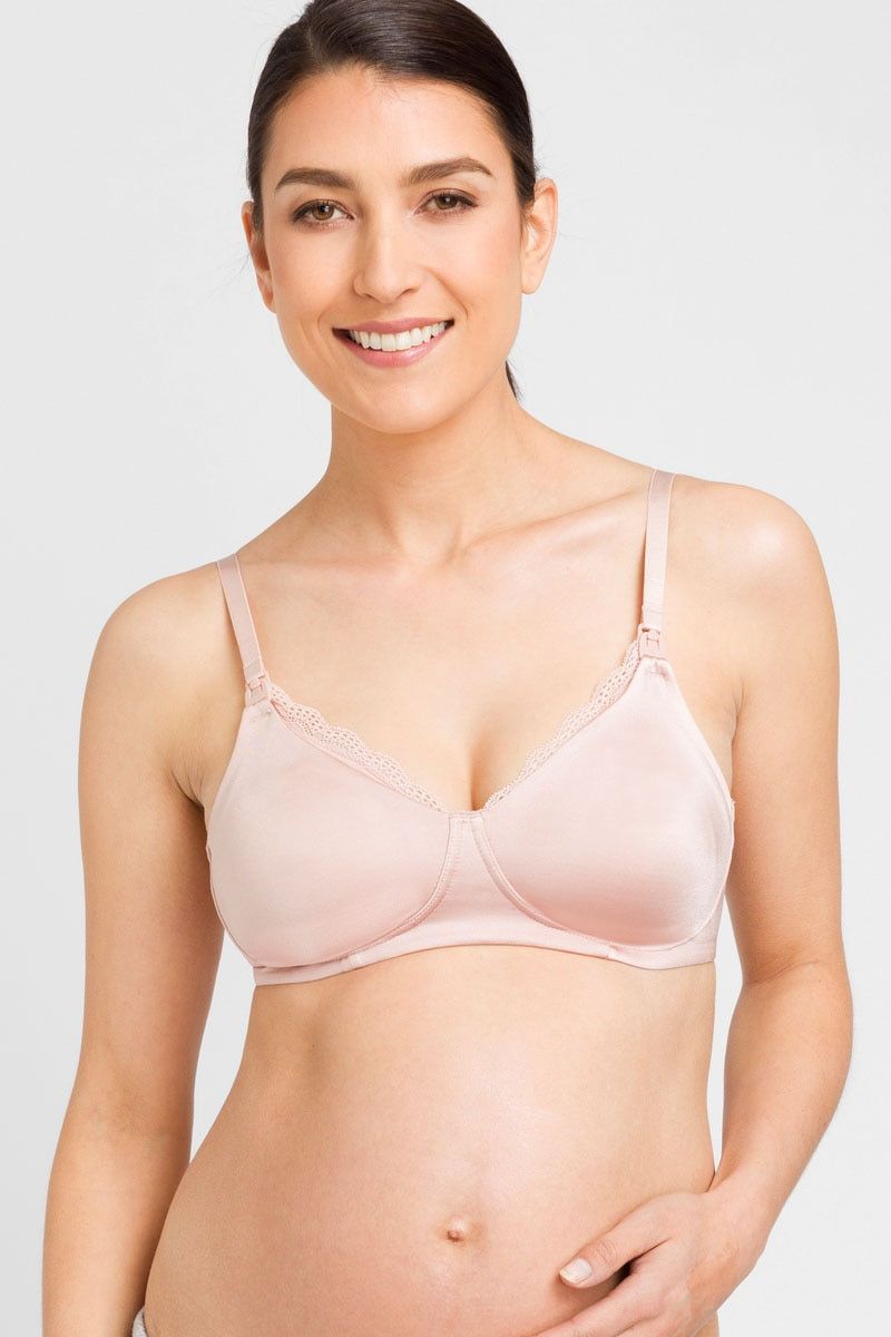 3 x Berlei Womens Comfort Lace Maternity Bra Nude Yxq3