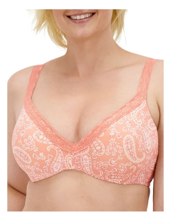 2 x Berlei Womens Barely There Luxe Contour Bra Paisley Paradise Yzpe