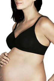 Berlei Womens Barely There Cotton Wirefree Wire Free Maternity Bra Black White