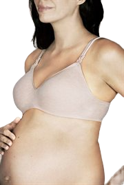 Berlei Womens Barely There Cotton Wirefree Wire Free Maternity Bra Black White