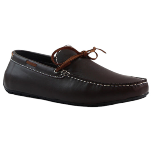 Mens Zasel Anchor Shoes Dark Brown