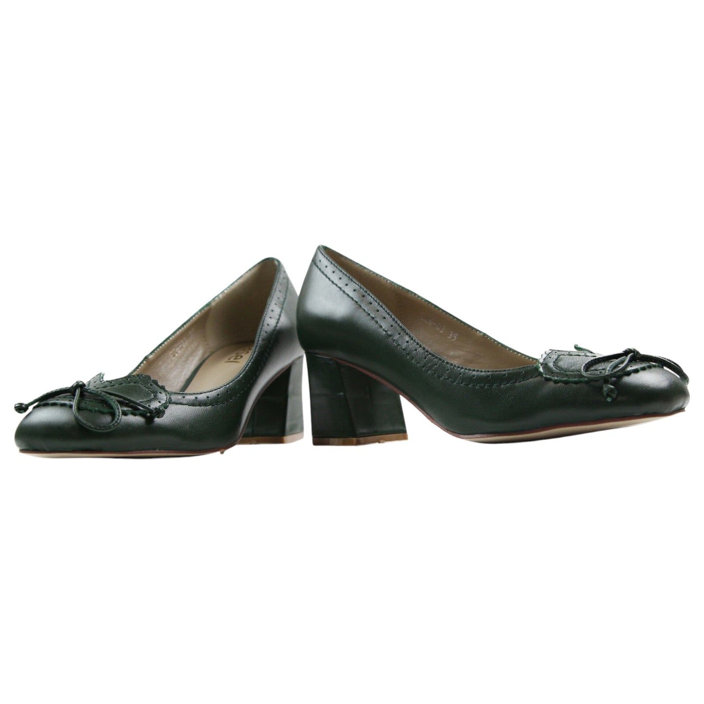 Womens Zasel Frances Heels Dark Green