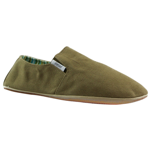Mens Zasel Cotton Canvas Shoes Khaki