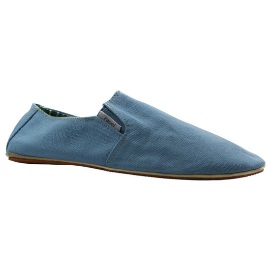 Mens Zasel Cotton Canvas Shoes Light Blue