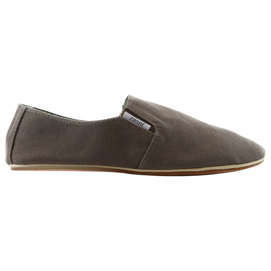 Mens Zasel Cotton Canvas Shoes Light Brown