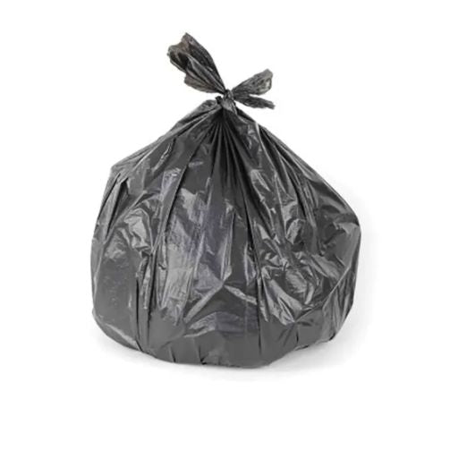 100 Pcs X 72-77L Black Garbage Bin Liners Economy Bags