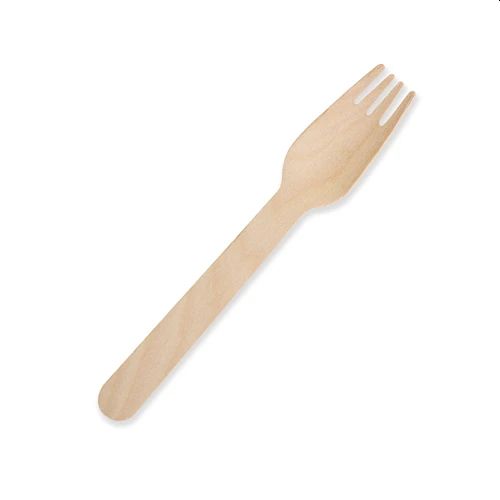 100 X Disposable Wooden Forks Cutlery Bulk Bamboo Party 160mm Fork