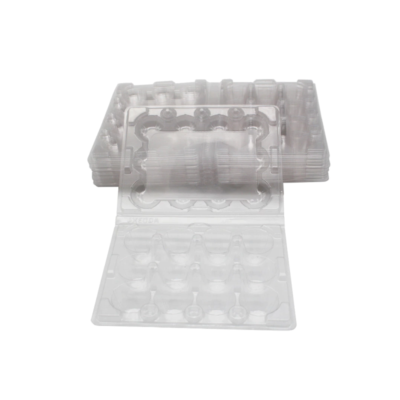 100 X Plastic Clear Quail Egg Cartons For 12 Eggs
