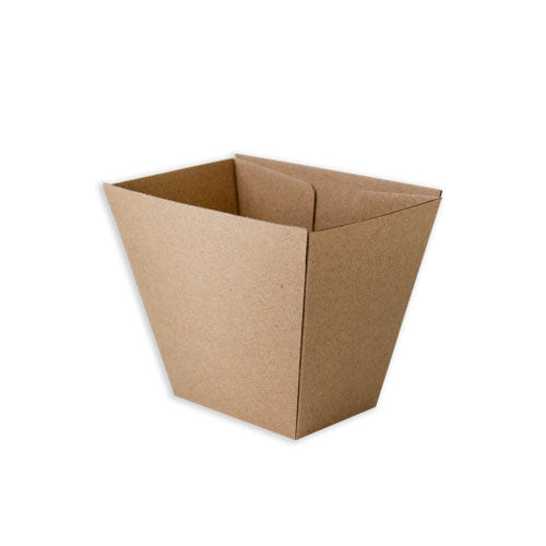 25 X Paper Board Chip Box Kraft Brown