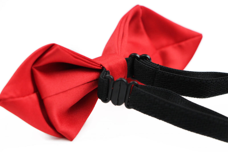 Boys Diamond Red Patterned Cotton Bow Tie - Zasel Home of Big Brands