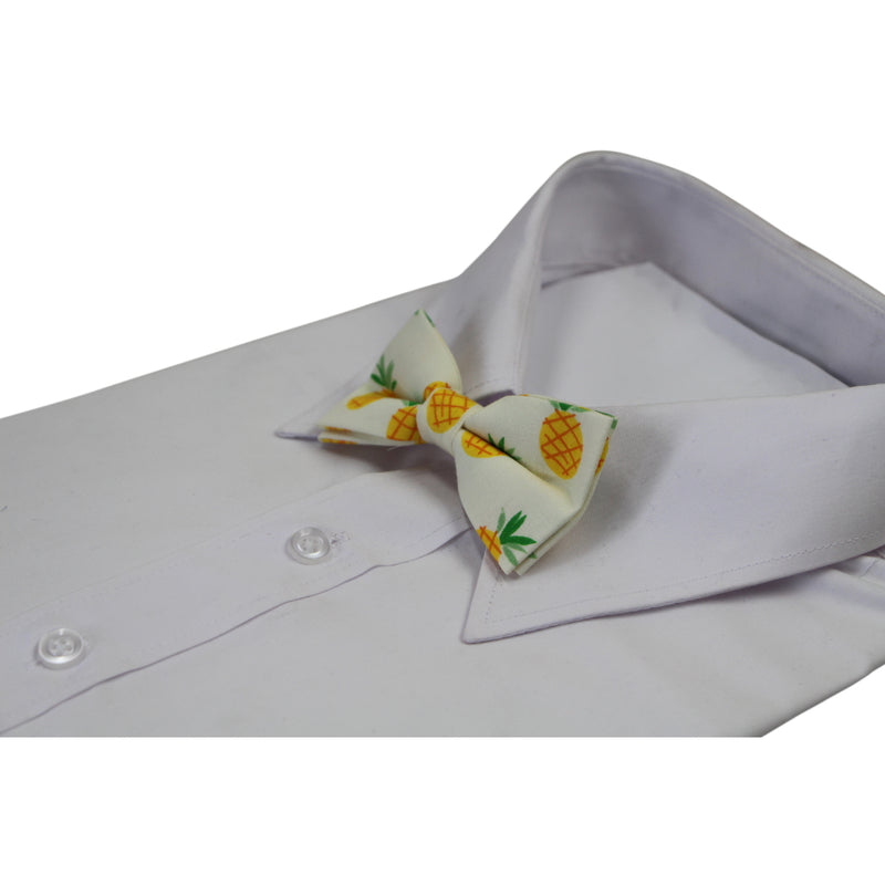 Boys Pineapple Fruit Patterned Bow Tie