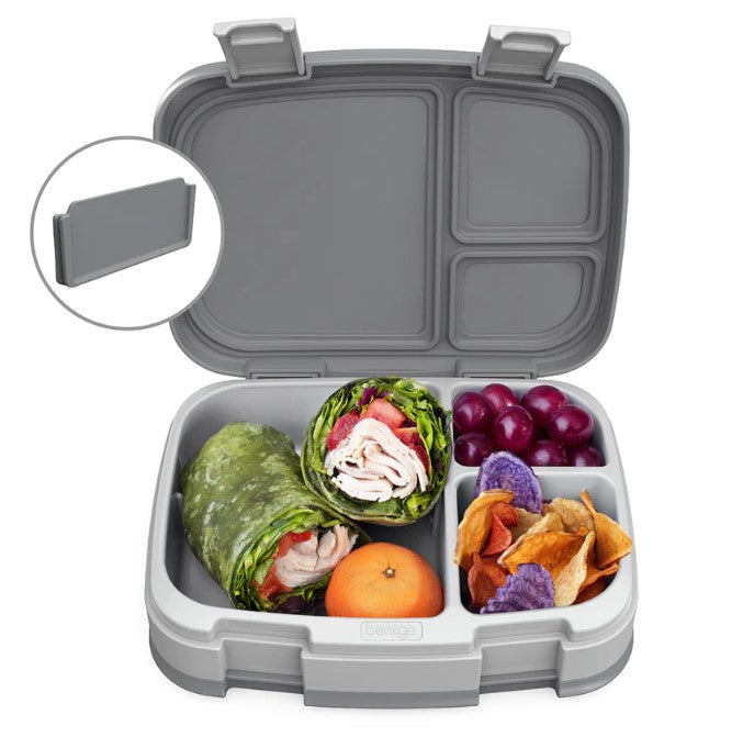 2 x Bentgo Fresh Version 2 Lunch Box Container Storage Grey