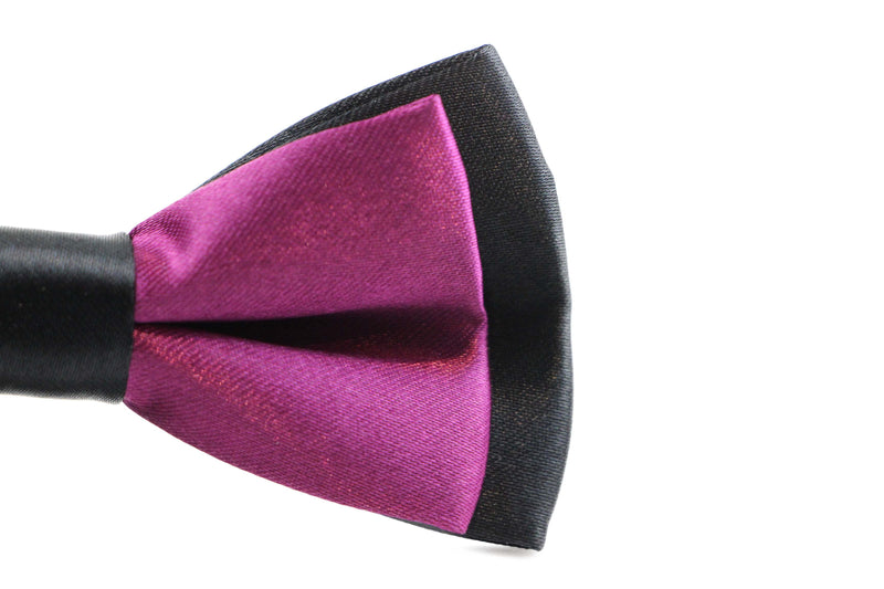Boys Burgundy Two Tone Layer Bow Tie - Zasel Home of Big Brands