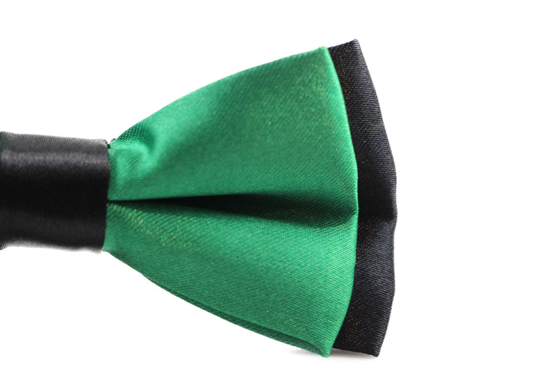 Boys Green Two Tone Layer Bow Tie - Zasel Home of Big Brands