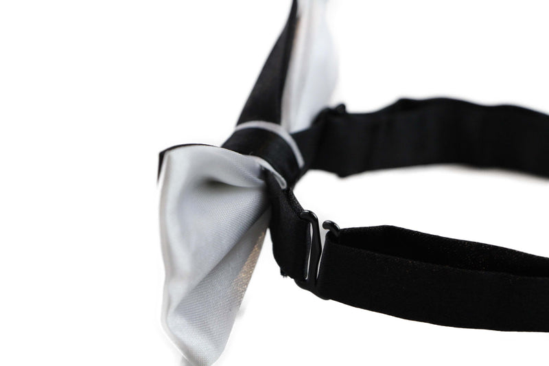Boys Black And White Two Tone Layer Bow Tie - Zasel Home of Big Brands