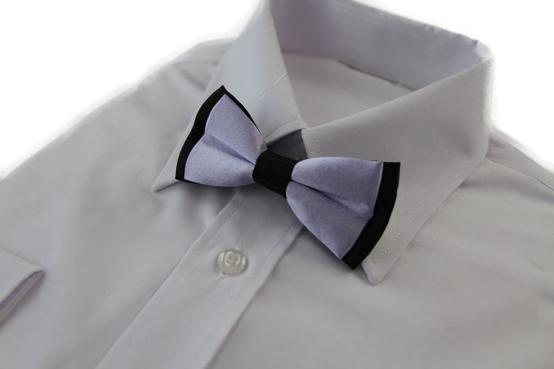 Boys Lavender Two Tone Layer Bow Tie - Zasel Home of Big Brands