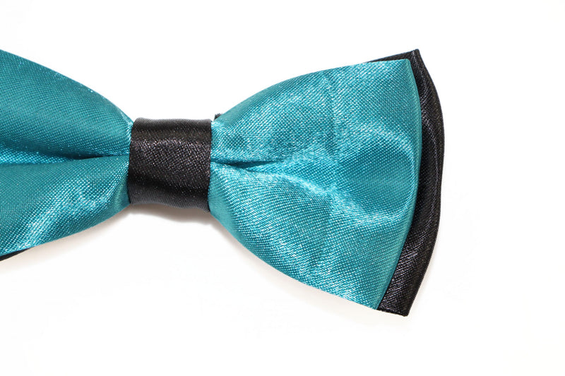 Boys Teal Two Tone Layer Bow Tie - Zasel Home of Big Brands