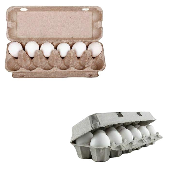 75 X Egg Cartons For 12 Eggs Full Dozen New Carton White / Brown / Grey