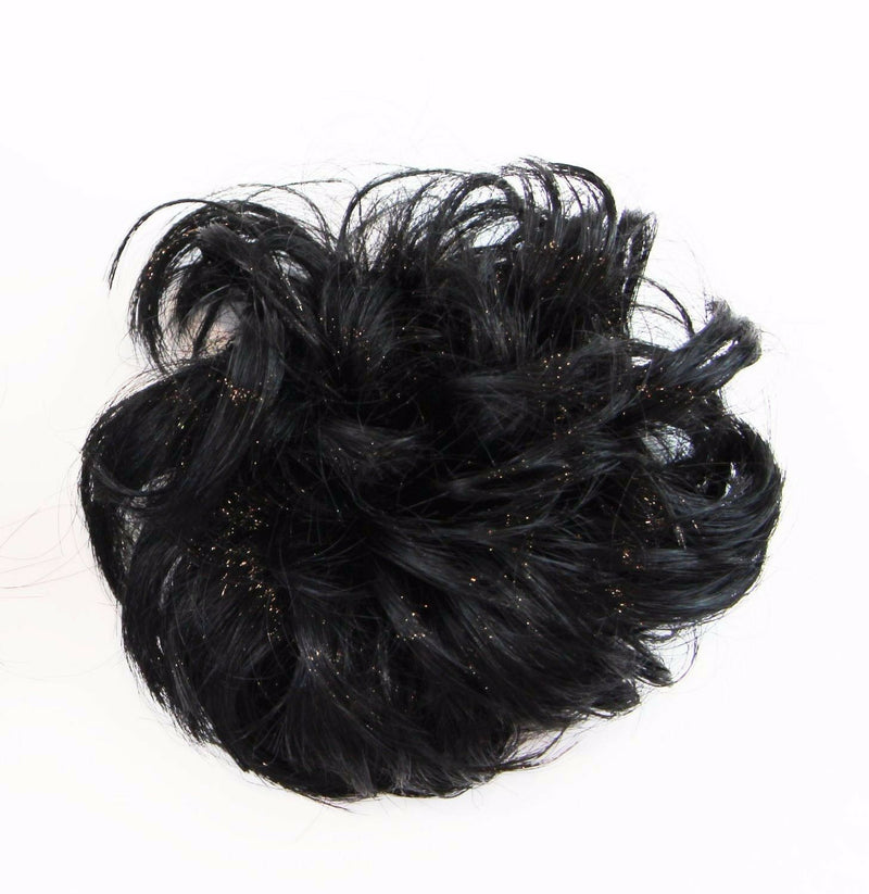 Womens Hair Wig Ponytail Curly Scrunchie Black