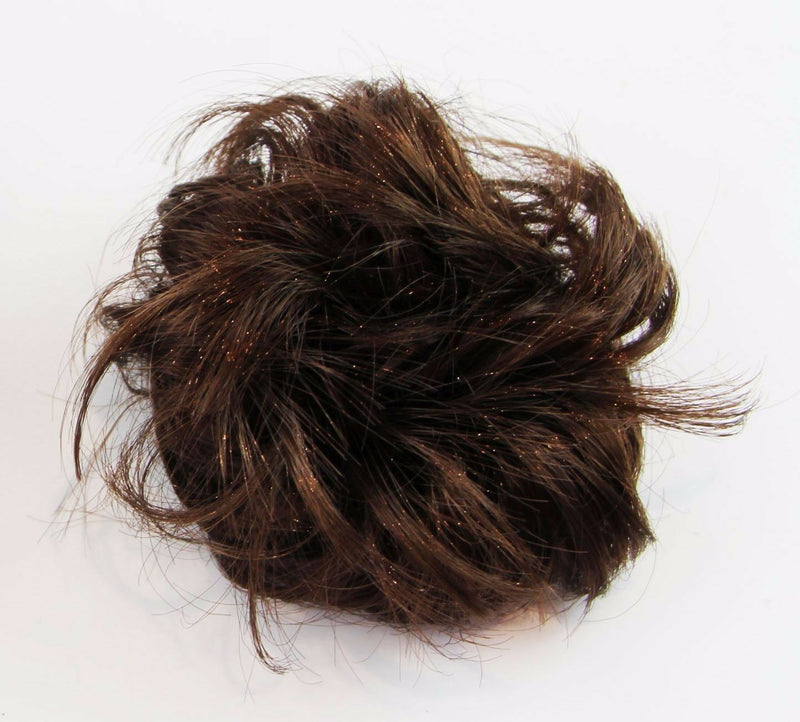 Womens Hair Wig Ponytail Curly Scrunchie Brown