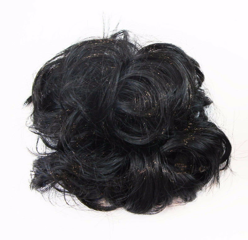 Womens Hair Wig Ponytail Curly Scrunchie Black
