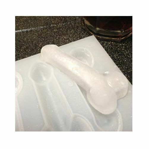 Hens Ice Tray 5 Pc Penis Willy Chocolate Plastic Mould Night Dicky Drink Drinks