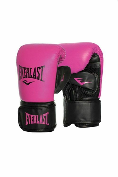 Everlast Tempo Bag Gloves Boxing Box Gym Training Mitt Work Pink/Black S-M
