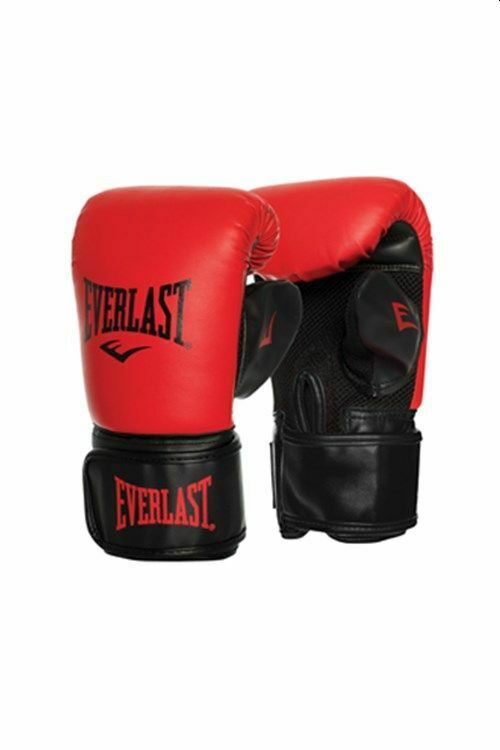 Everlast Tempo Bag Gloves Boxing Box Gym Training Mitt Work Black Red
