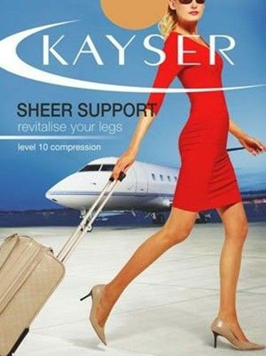 5 x Kayser Sheer Support Pantyhose Black Natural Nubeige Medium Tall Extra Tall