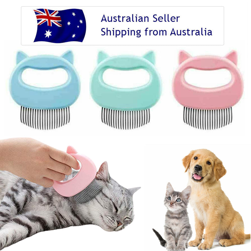 Cat Comb - Fur Brush Collector Dog Cat Pet Brushing Handle Pet Soft Easy Animal