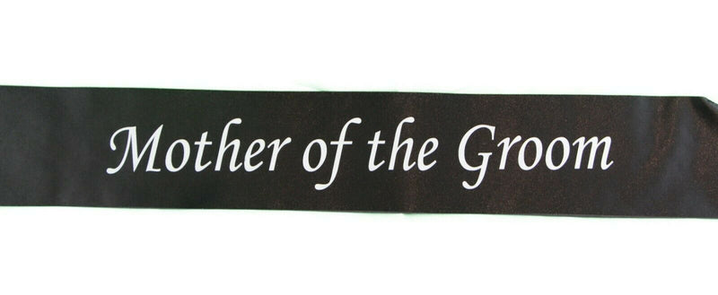 Hens Night Party Bridal Sash Black/White - Mother Of The Groom