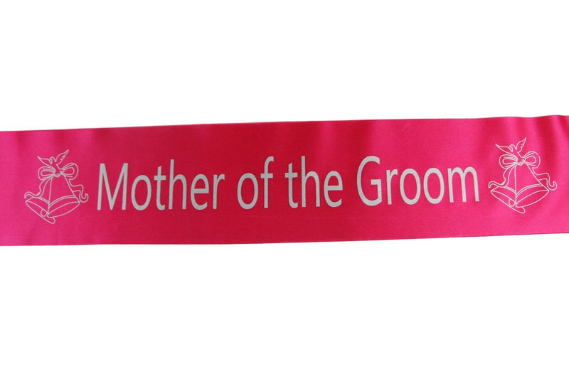 Bridal Hens Night Sash Party Hot Pink/Silver - Mother Of The Groom