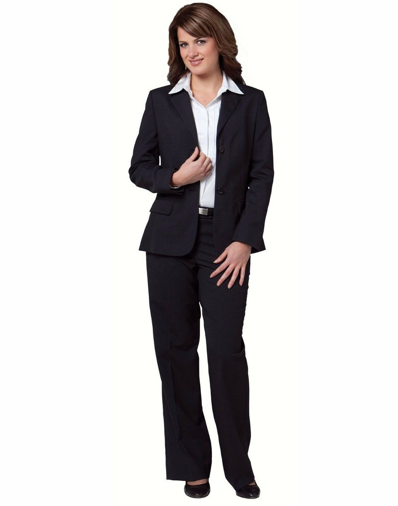 New Ladies Womens Wool Blend Stretch Mid Length Business Work Casual Jacket