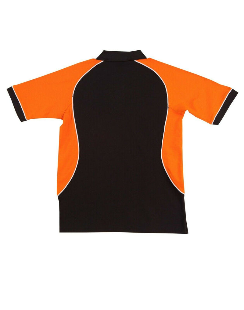 Ladies Womens Arena Sports Racing Short Sleeve Black Polo Top Team Tshirt New
