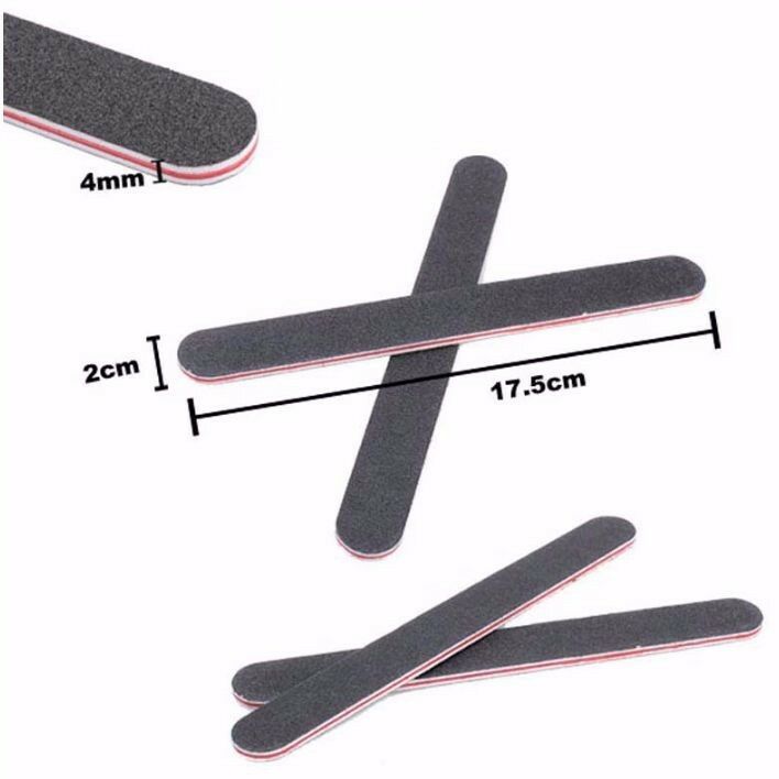 10 Pack X Professional Thick Straight Long Nail File Files Home Beauty Salon