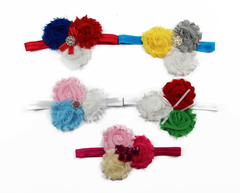 Baby Kids Headband Head Band Pom Pom Floral Cute Hair Accessories