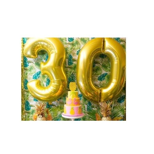 Milestone Birthday Foil Helium Party Deco Gold Silver 18 21 30 40 50 Large 40''