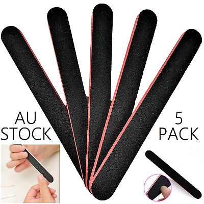 5 Pack X Nail Files Professional Manicaure Filing File Strong Long Thick Finger