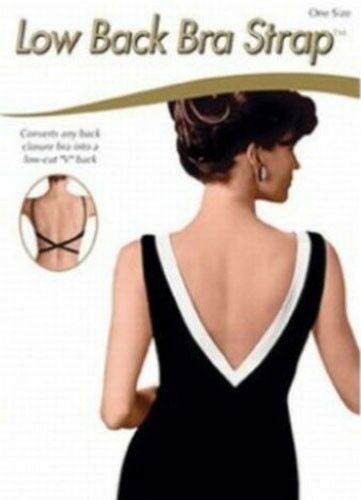 Low Back Bra Converter Strap Backless Top Dress Singlet Black White Beige Straps
