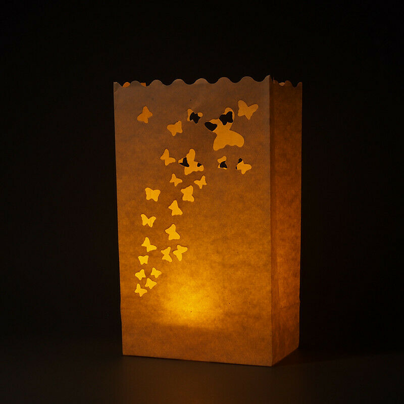 50 X Lantern Bags Tealight Candle Wedding Party Decoration Bag Christmas Love