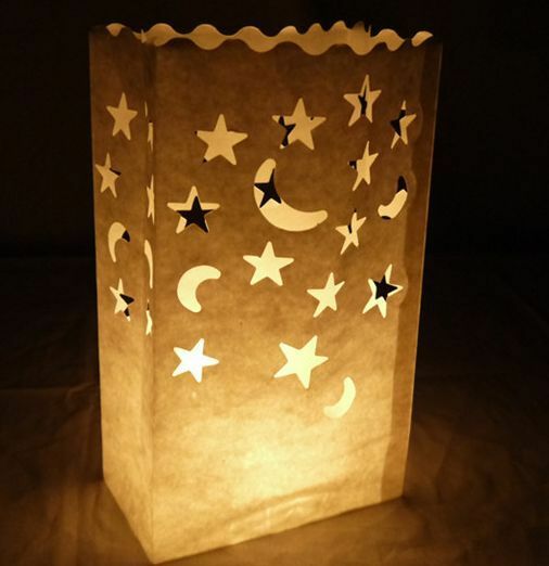 50 X Lantern Bags Tealight Candle Wedding Party Decoration Bag Christmas Love