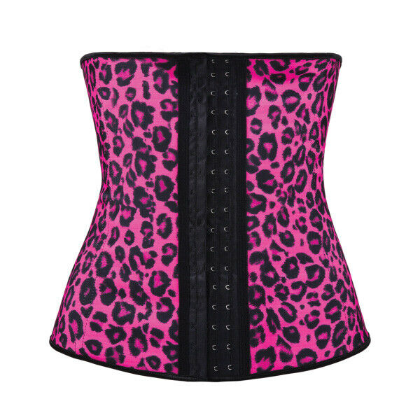 Waist Trainer Leopard Corset Pink Gold Nude Train Your Body Animal Hour Glass