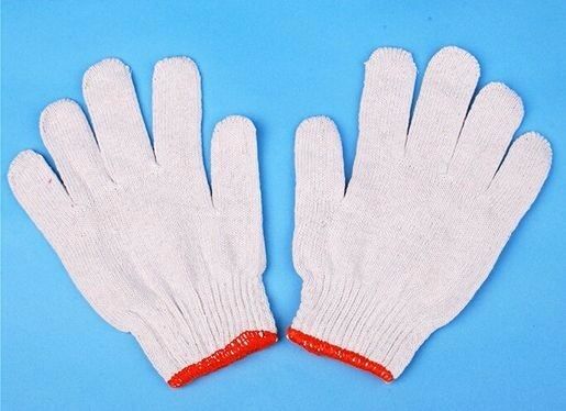 48 Pairs Pack X White Red Work Poly/Cotton General Purpose Elastic Yarn Gloves