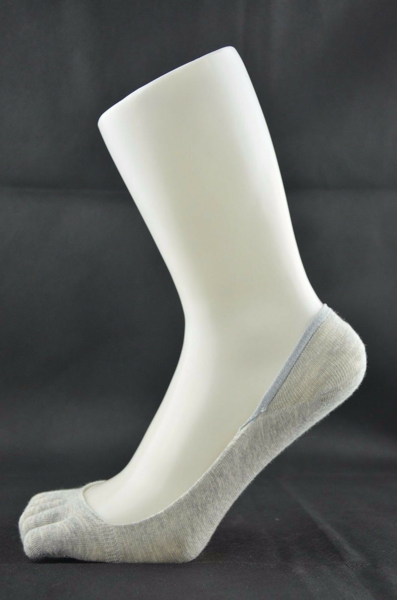 Womens Pair Invisible Anti Slip Five Toe Sock Footlets Footlet Sockettes Socks