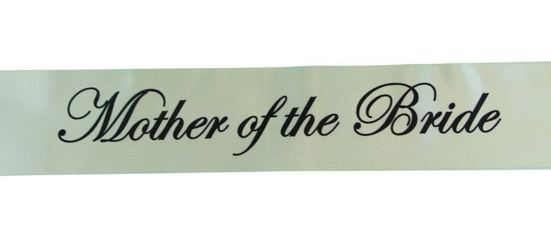 Sashes Hens Sash Party Bridal Ivory/Black - Mother Of The Bride