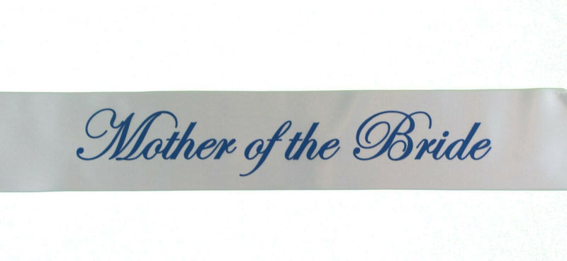 Sashes Hens Sash Party Bridal White/Blue - Mother Of The Bride