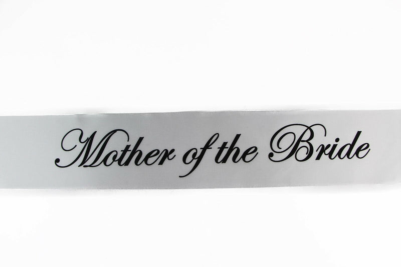 Sashes Hens Sash Party Bridal White/Black - Mother Of The Bride