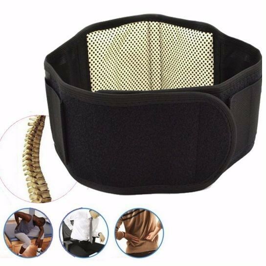 Adjustable Lower Back Support Heating Magnetic Belt Brace Pain Relief Waist
